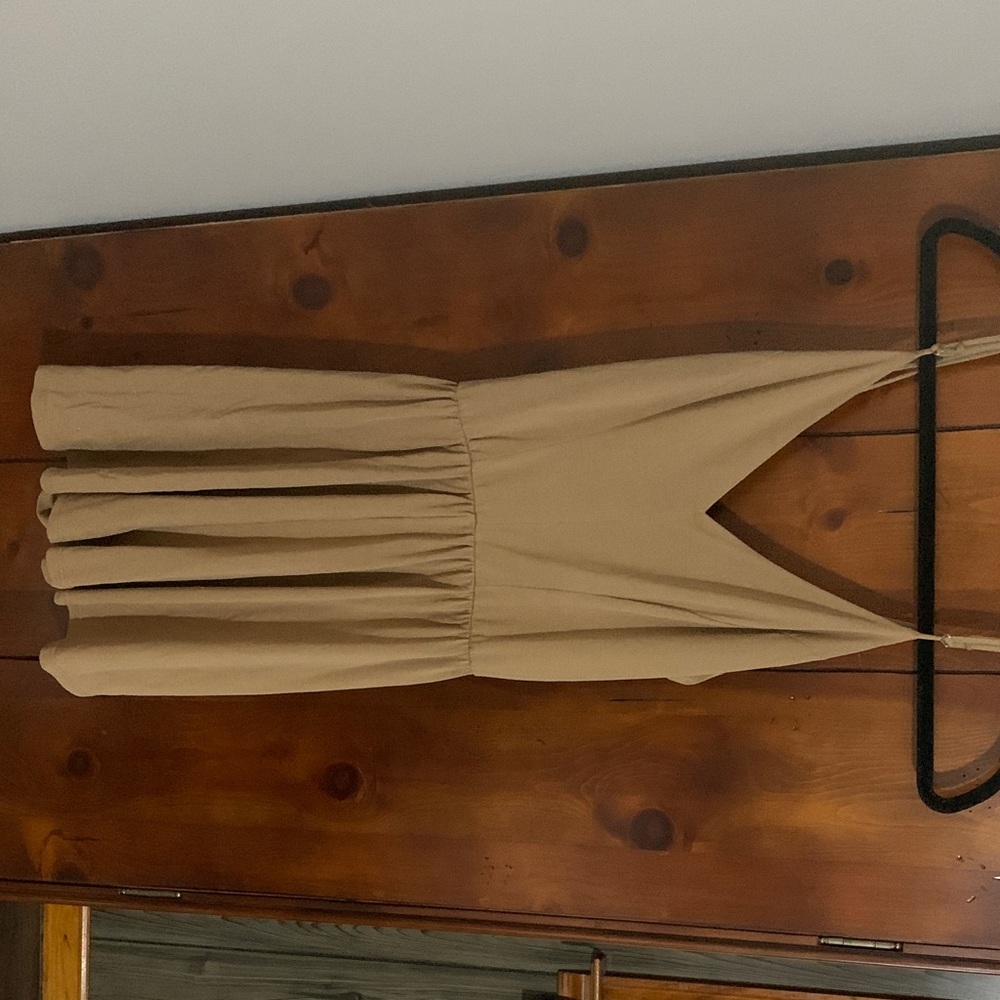Vici Tan Sleeveless Jumpsuit
